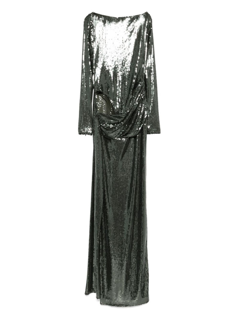 sequin-embellished maxi dress 1
