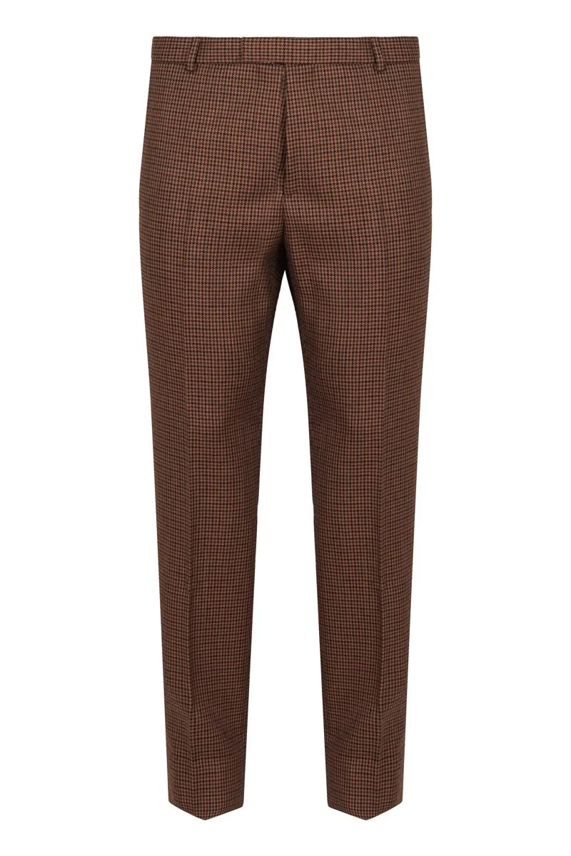 Gucci Pants In Wool Houndstooth - 1