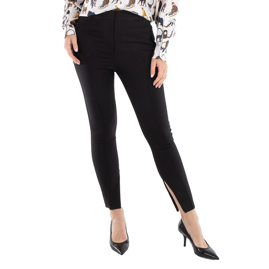 Burberry Ladies Black Skinny Stretch Wool Trouser - 3