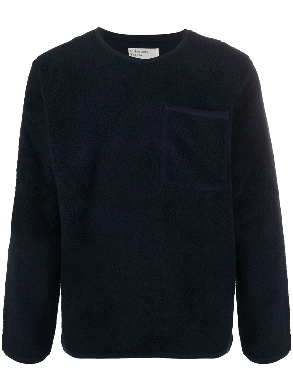 fleece crewneck jumper - 1