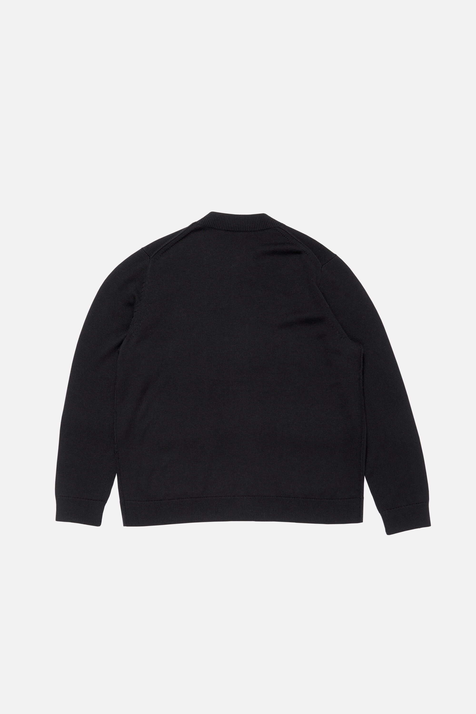 Crewneck cardigan - Black - 7