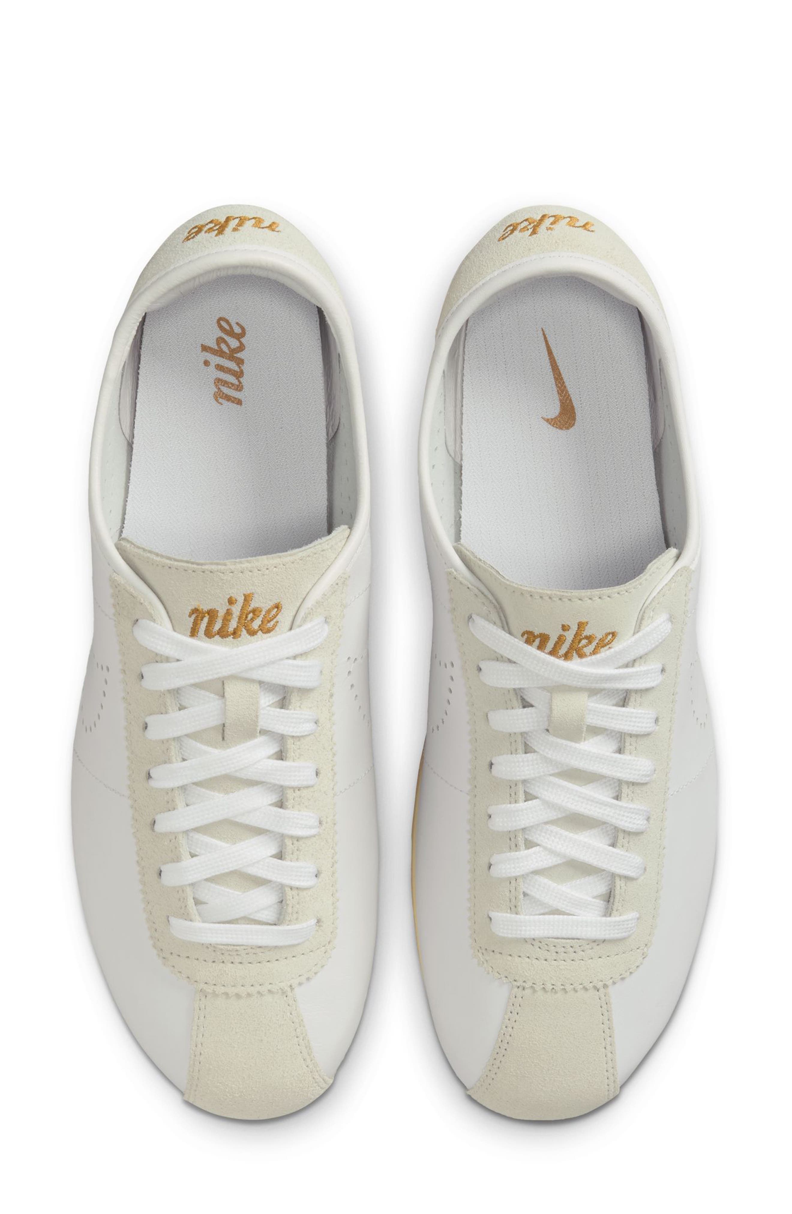 Nike Cortez Leather Sneaker in 100 White/bronze at Nordstrom - 3