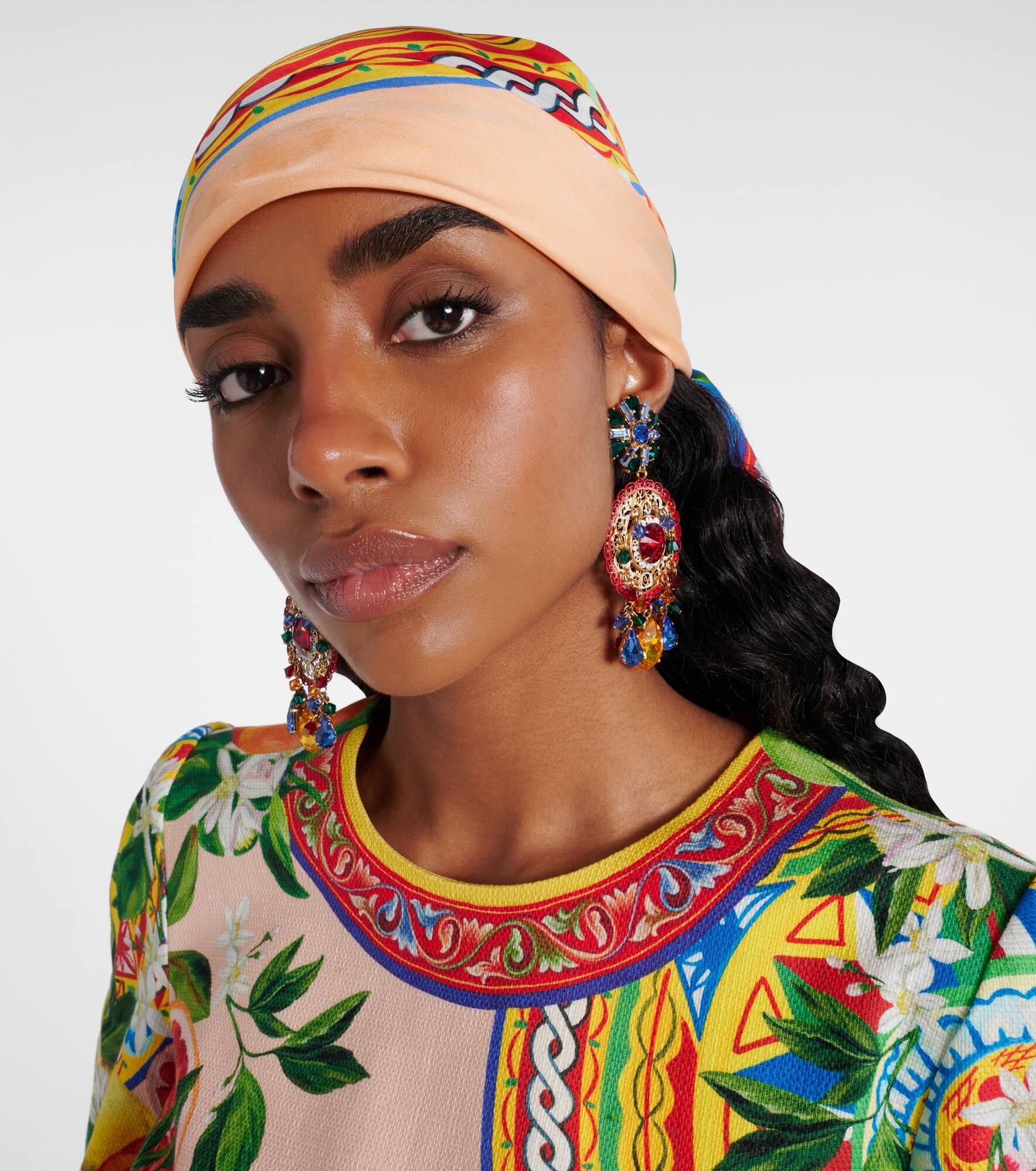 Printed silk twill scarf - 3