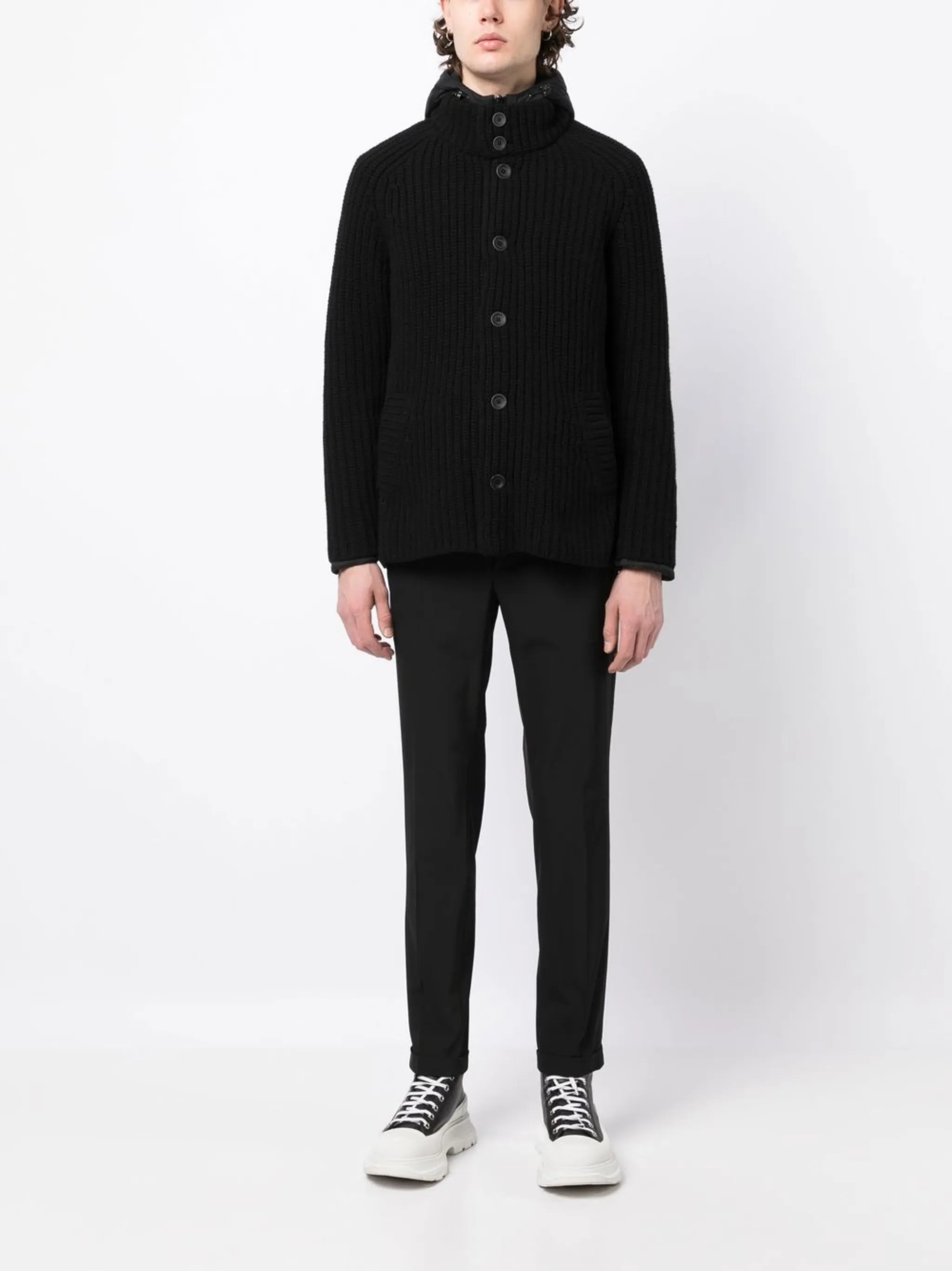 Herno Ribbed Button-up Jacket - 5