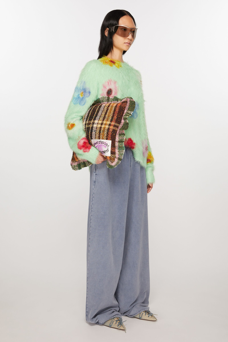 Acne Studios Plaid pillow - Brown/green outlook