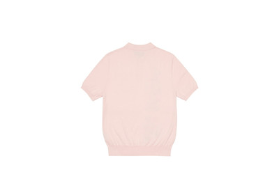 PALACE INTARSIA FONT POLO PINK outlook