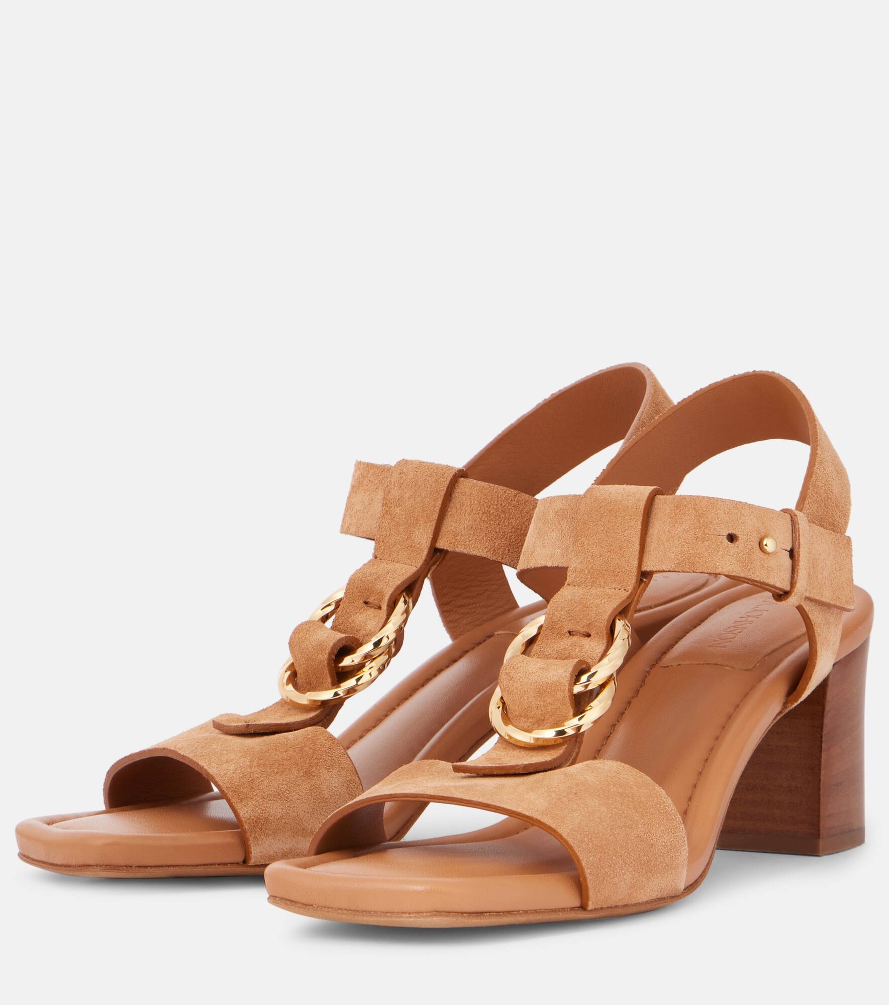 Milla embellished suede sandals - 4