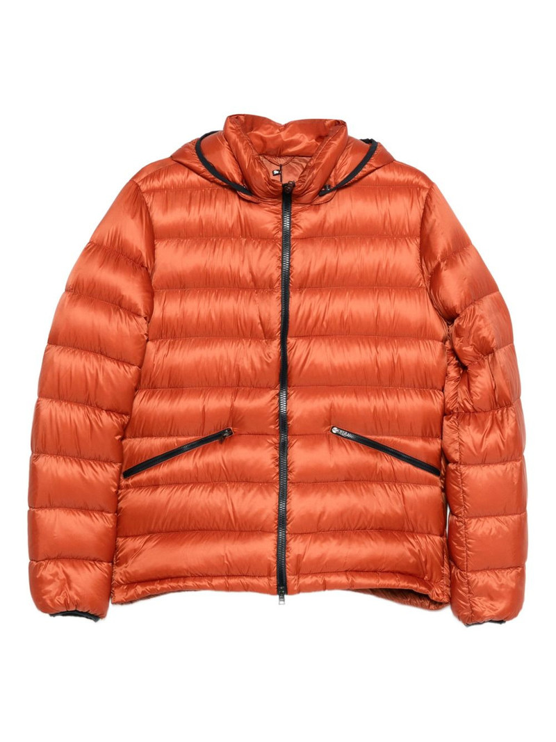 hooded zip-fastening jacket 1