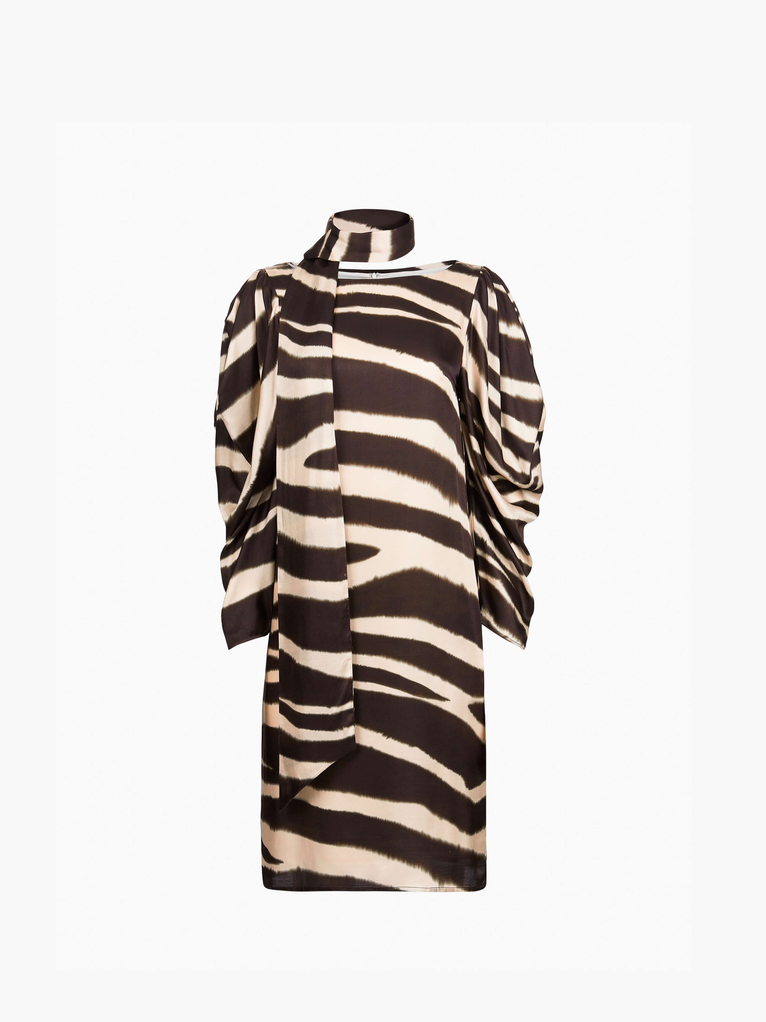 Midi Satin Dress - 5