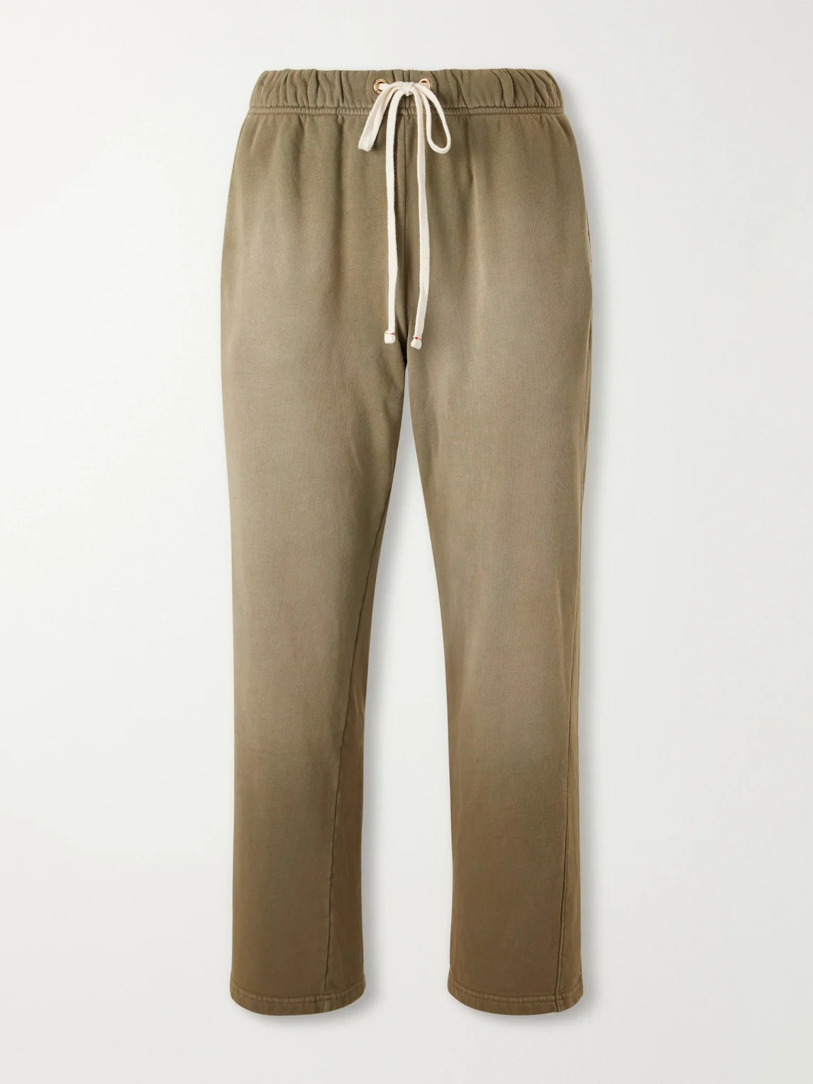 Straight-Leg French Terry-Cotton Sweatpants - 1