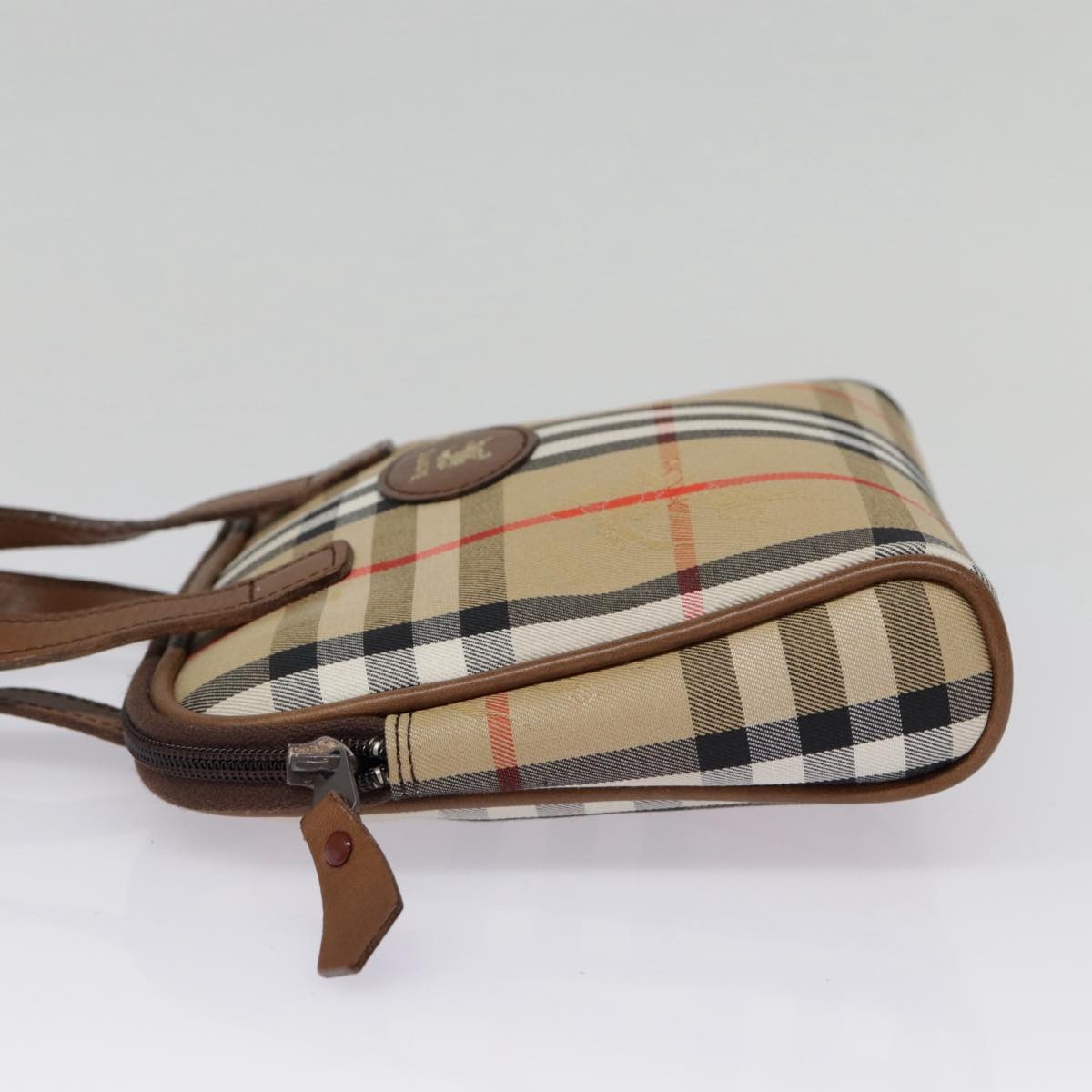 Burberry Nova Check Hand Bag Canvas Beige - 3