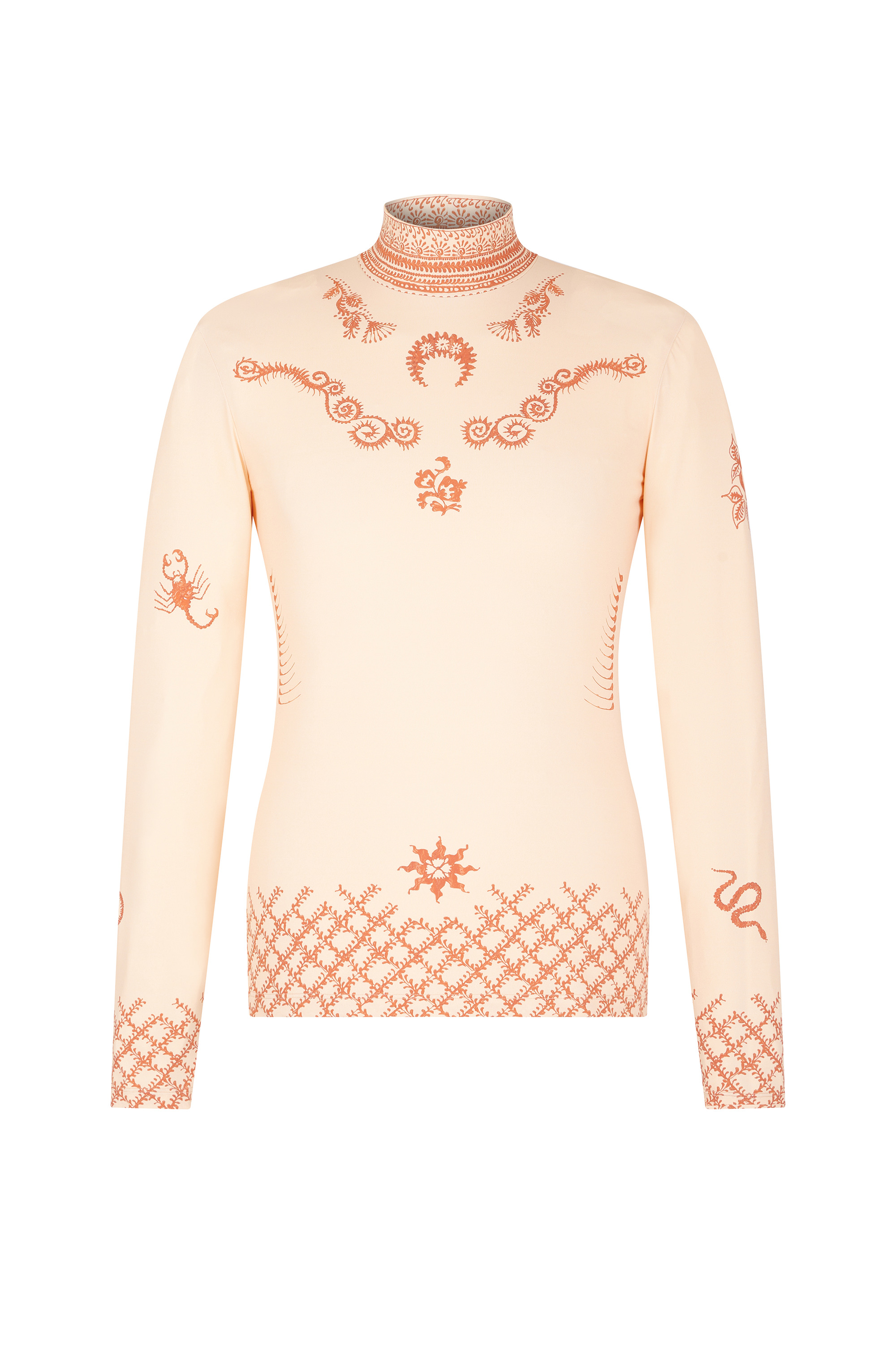 REGENERATED HENNA PRINT SECOND SKIN TOP - 1