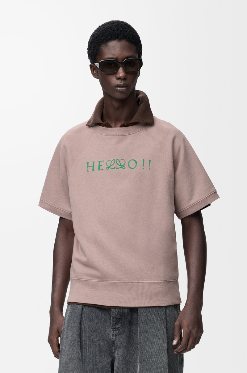 Short sleeve sweatshirt in cotton 3