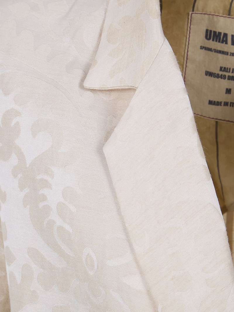 damask-pattern linen jacket 3