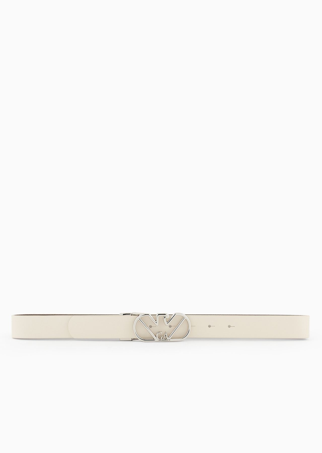 Reversible belt in deer-print leather with eagle buckle - 3