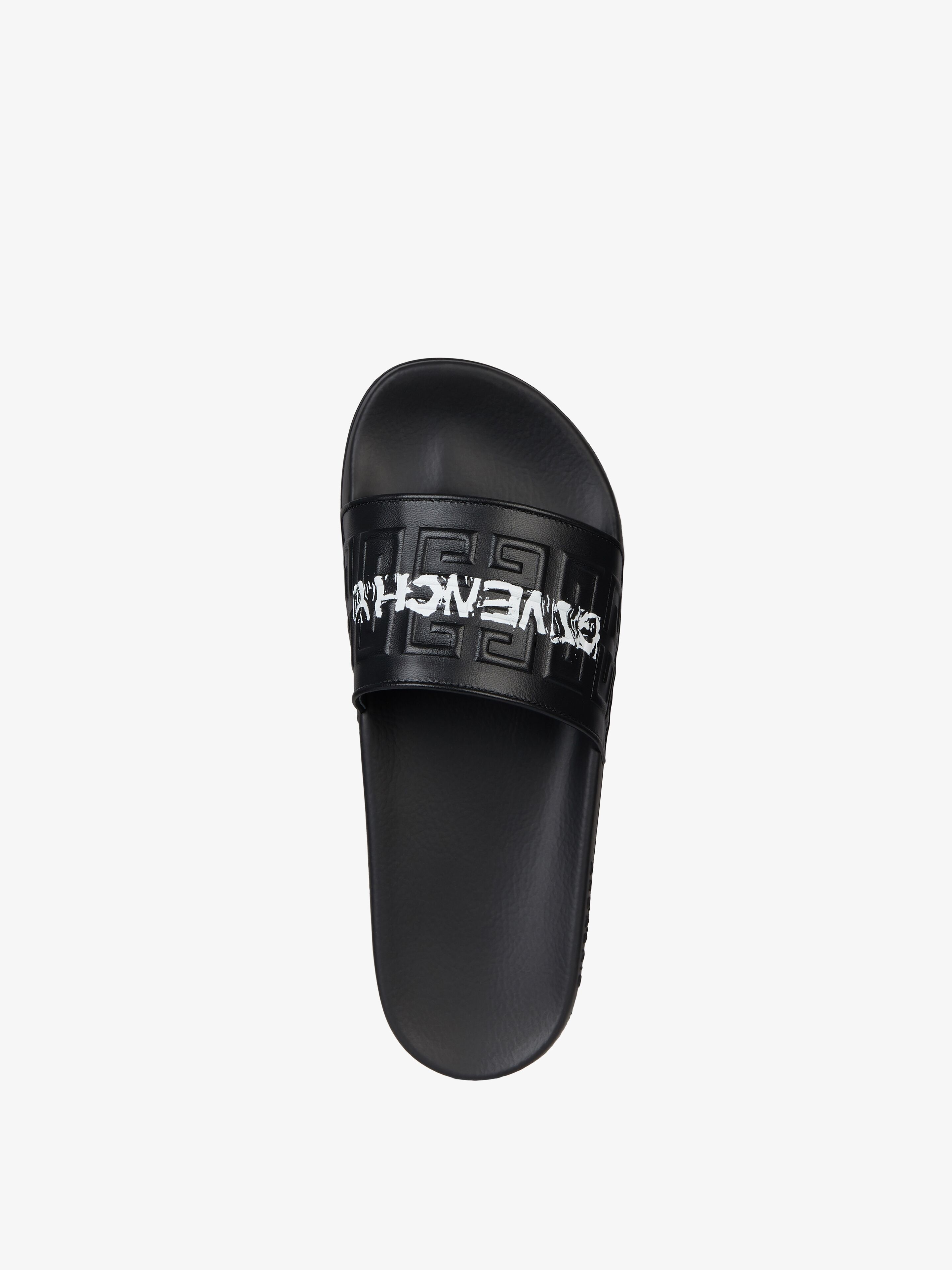 GIVENCHY FLAT SANDALS IN 4G LEATHER - 4
