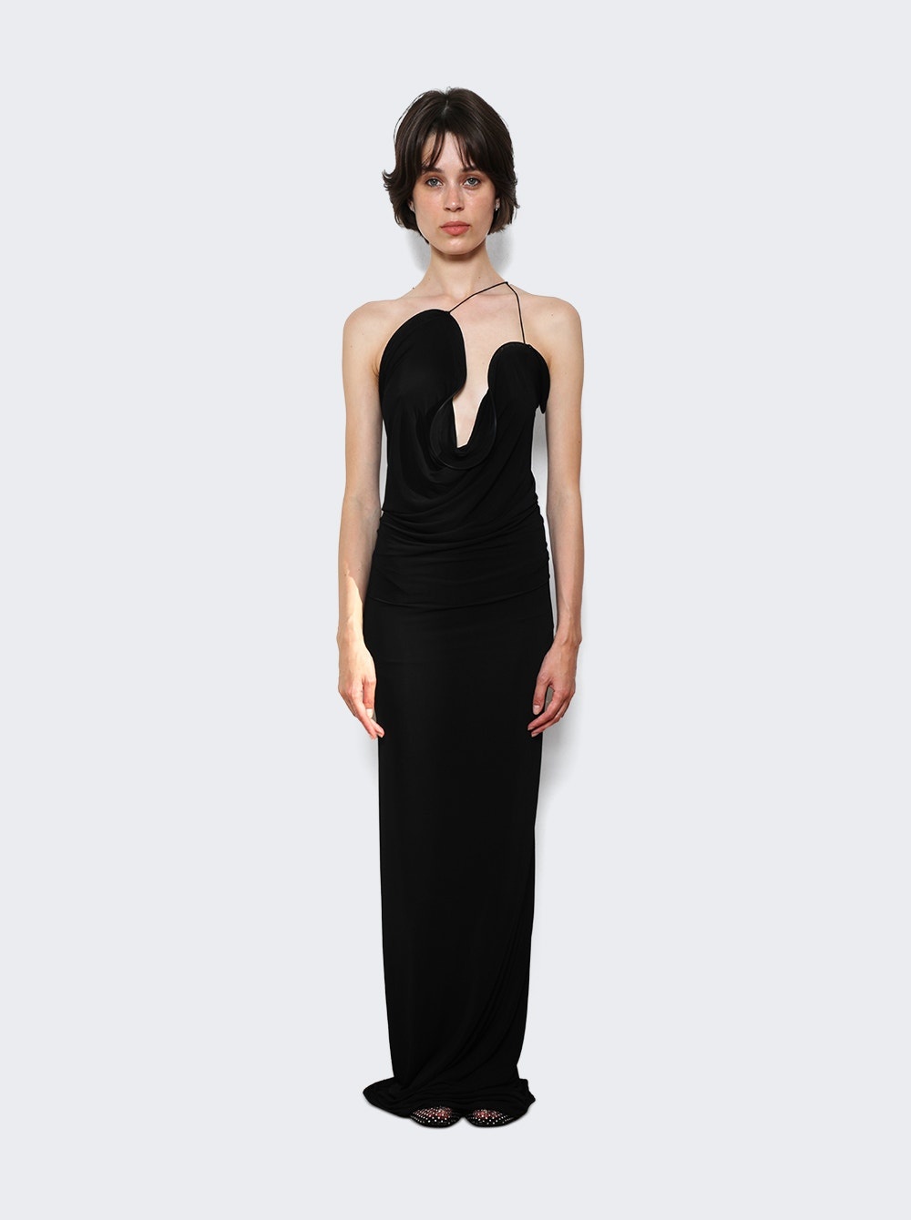 Wave Coil Dress Black - 3