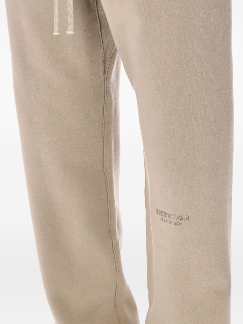 drawstring fleece track pants - 3