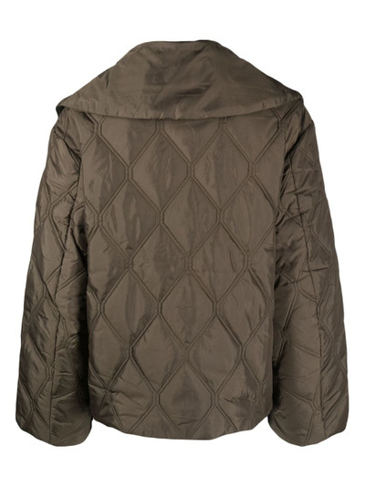 GANNI quilted recycled-ripstop jacket outlook