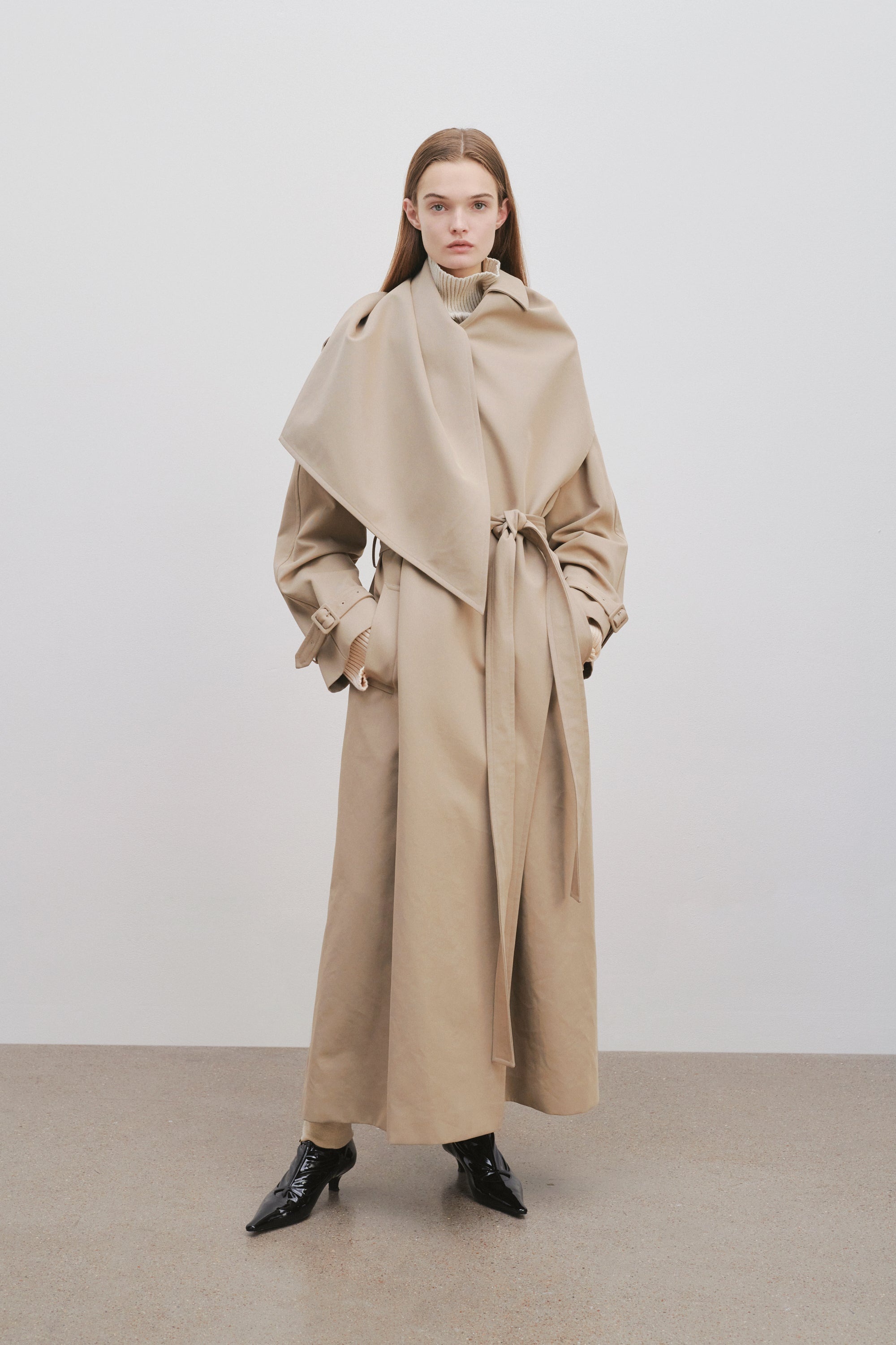 Hellen Coat in Cotton and Nylon - 3