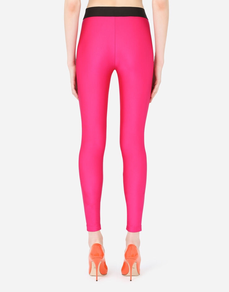 Spandex leggings with branded elastic - 2