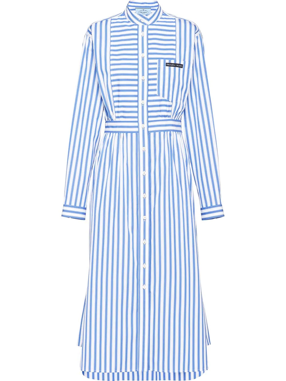 striped shirt dress - 1