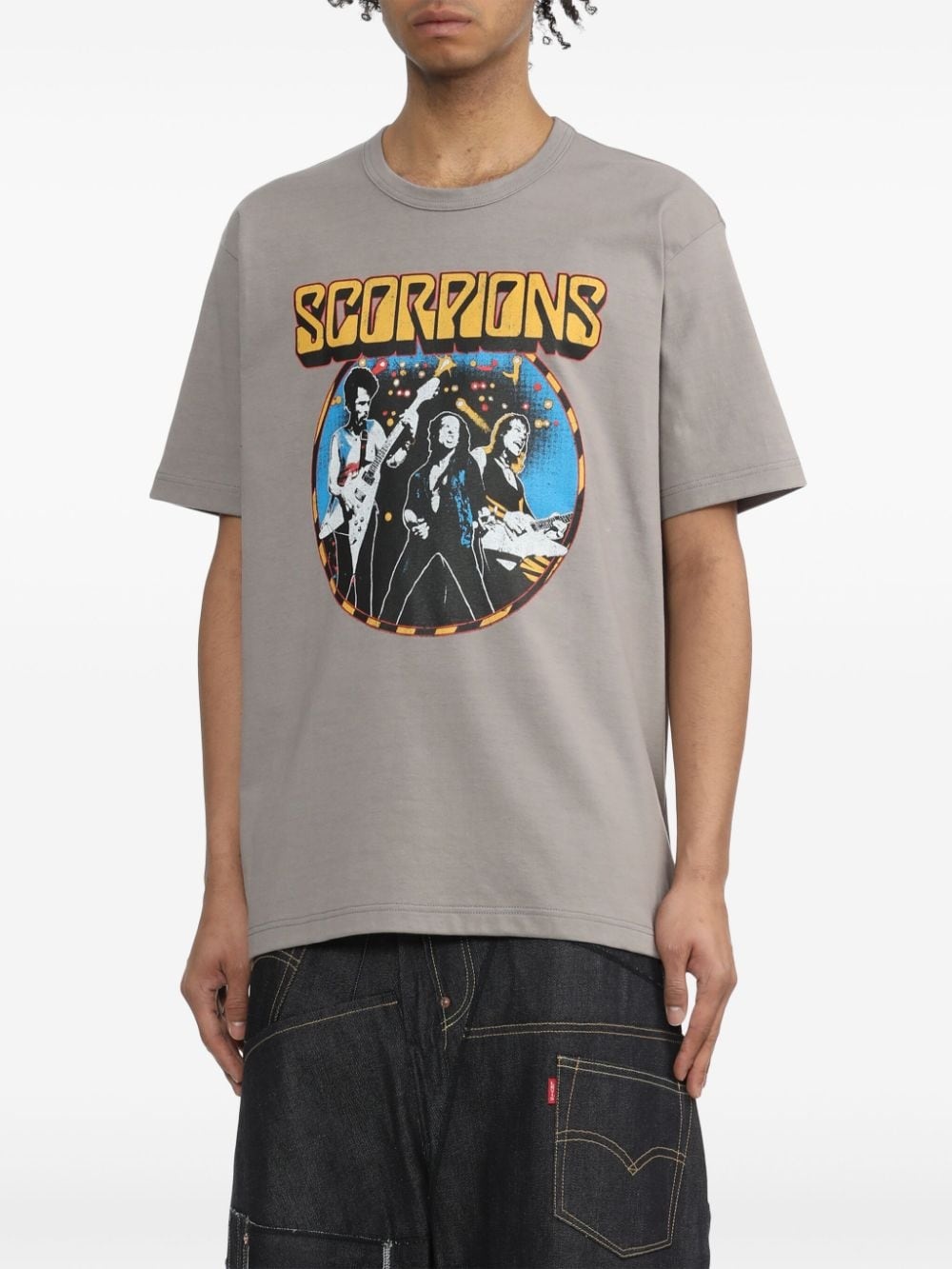 Scorpions graphic-print cotton T-shirt - 3