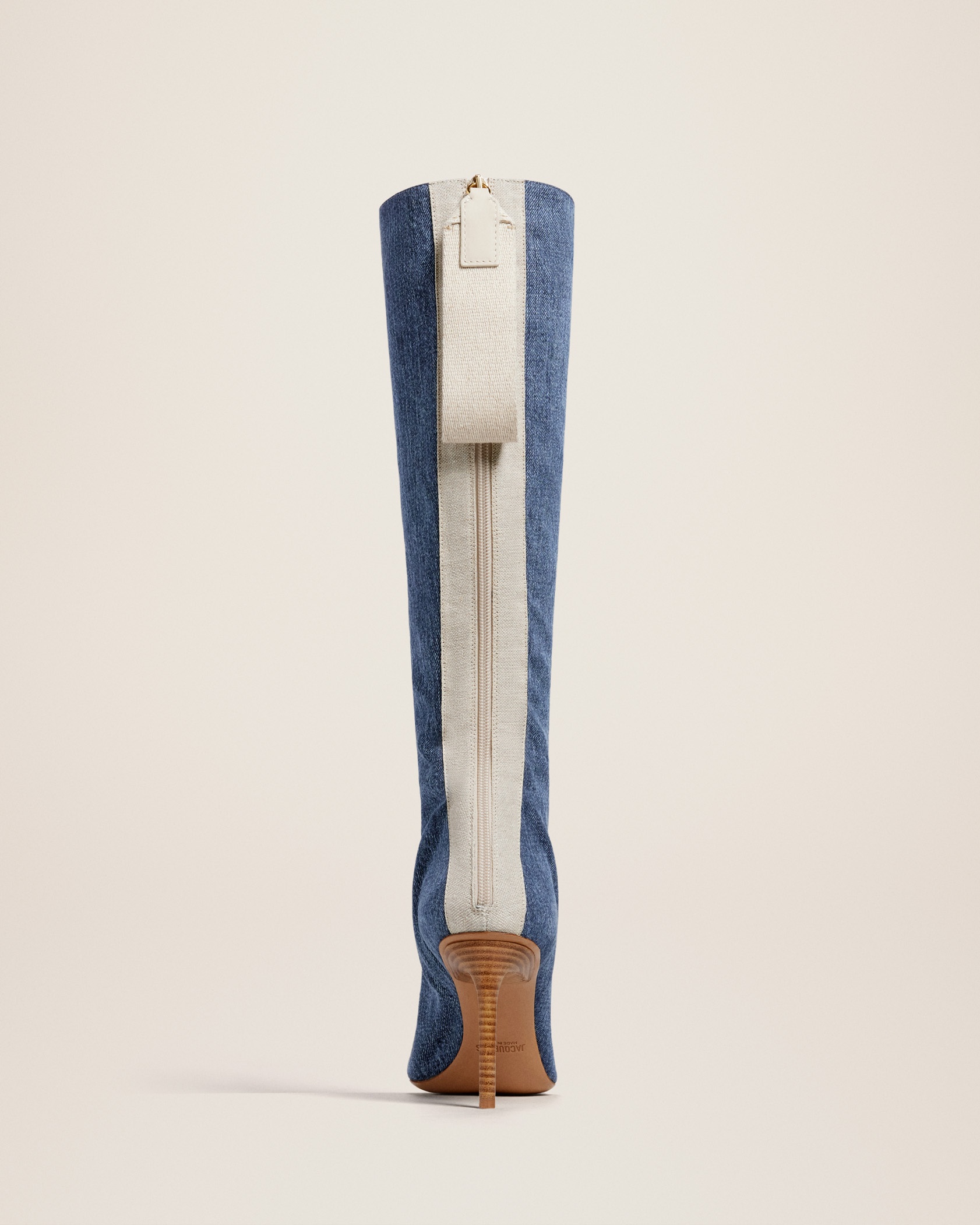 Les Bottes Cordao Denim Boots in Blue - Jacquemus