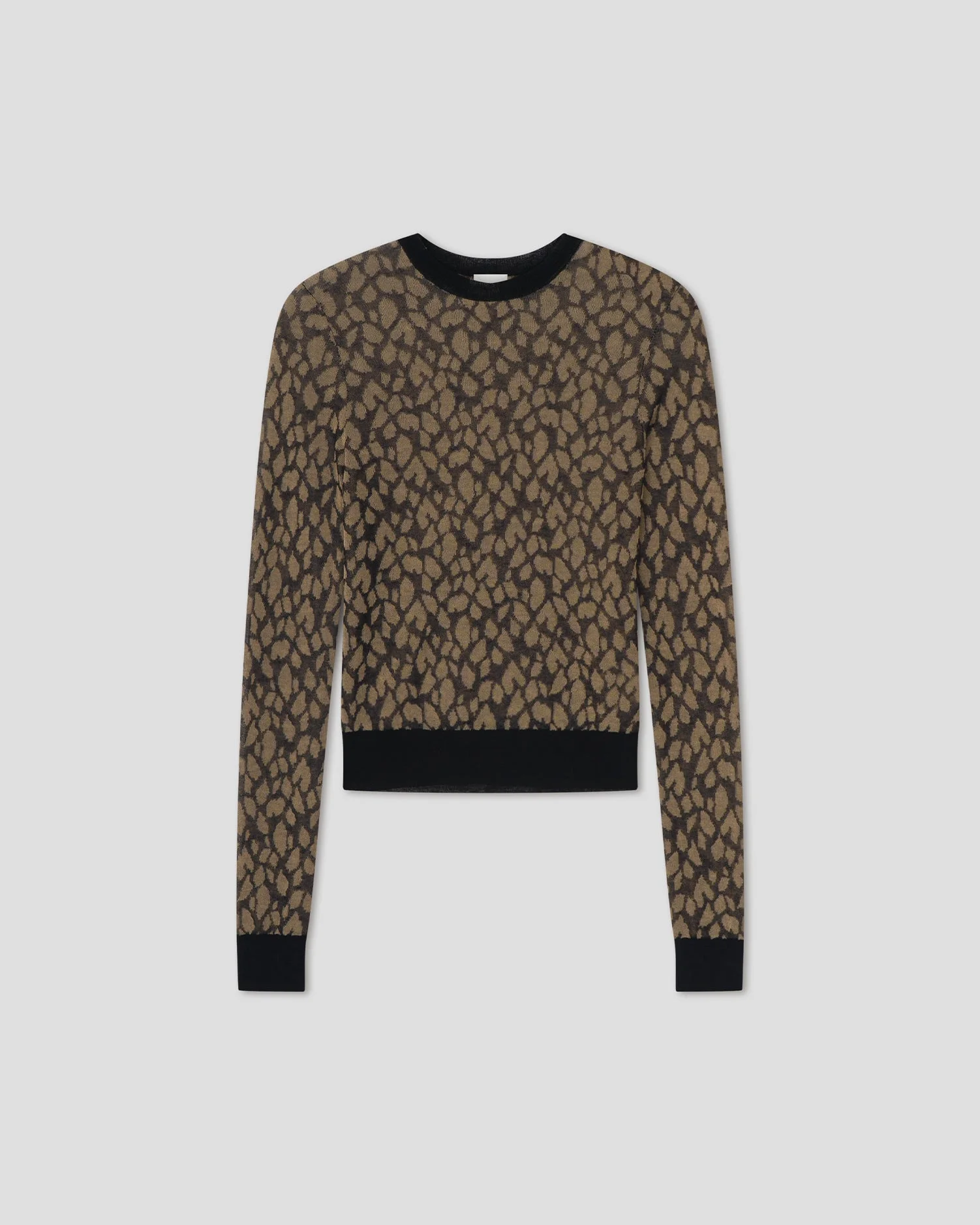 Sheer Cotton Crew-Neck Jumper - 1