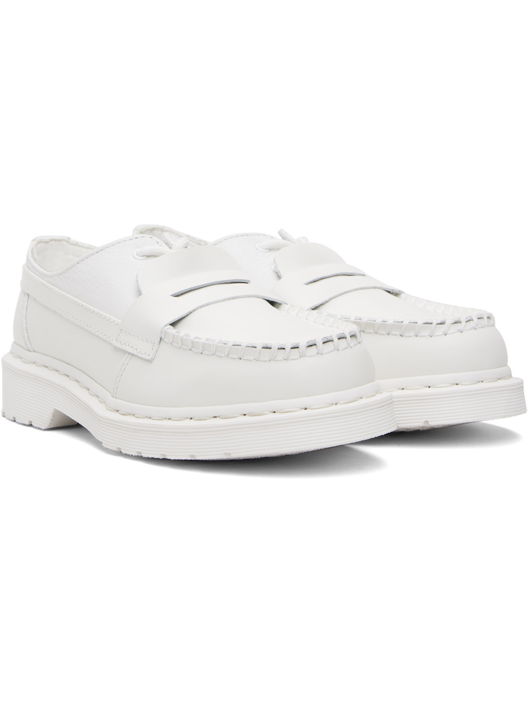 White Dr. Martens Edition 1461 Penton Derbys - 4
