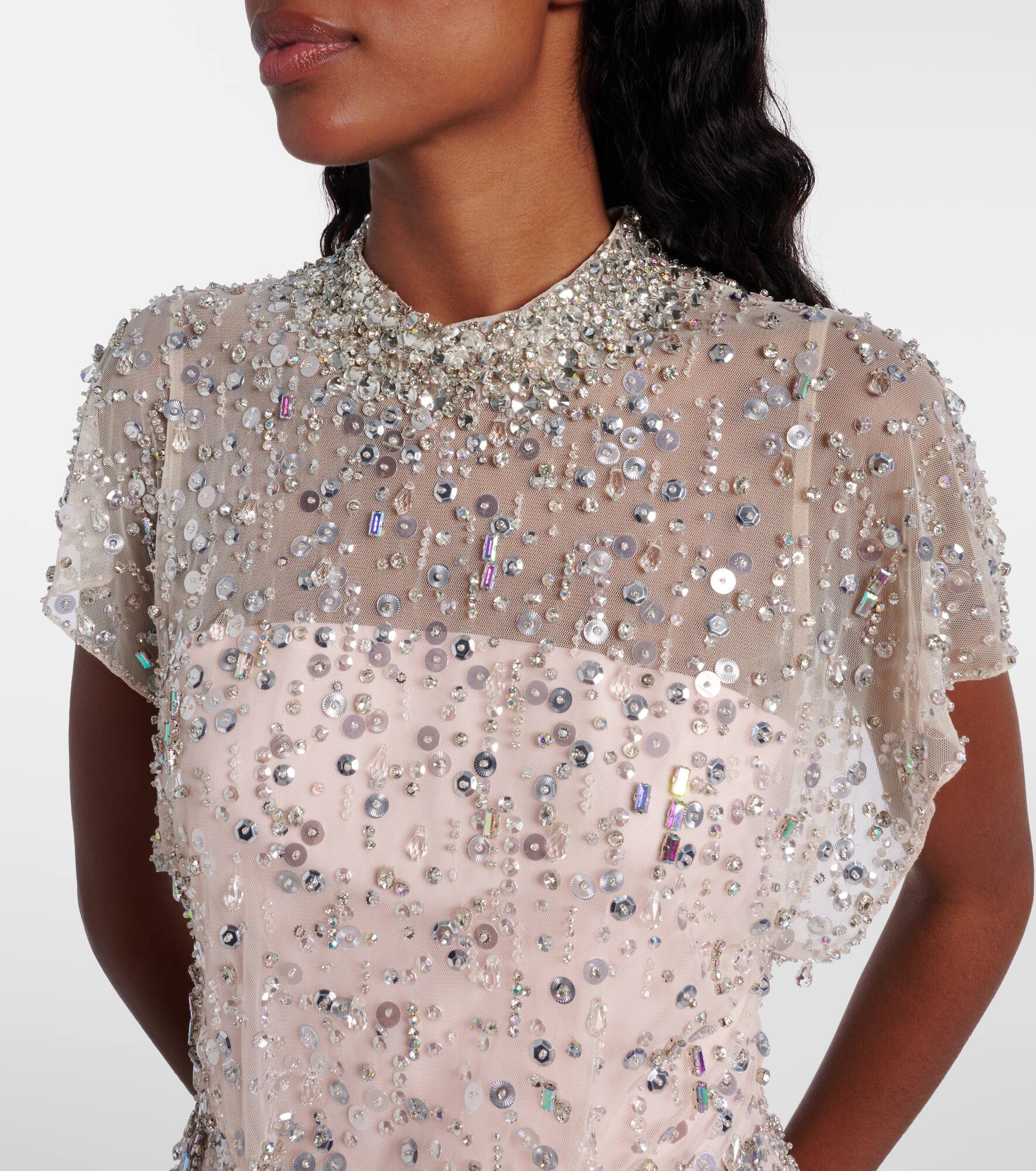 Crystal Drop embellished gown - 4
