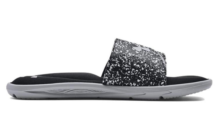 Under Armour Ignite 6 Graphic Strap Slide 'Black Mod Grey' 3024450-007 - 3