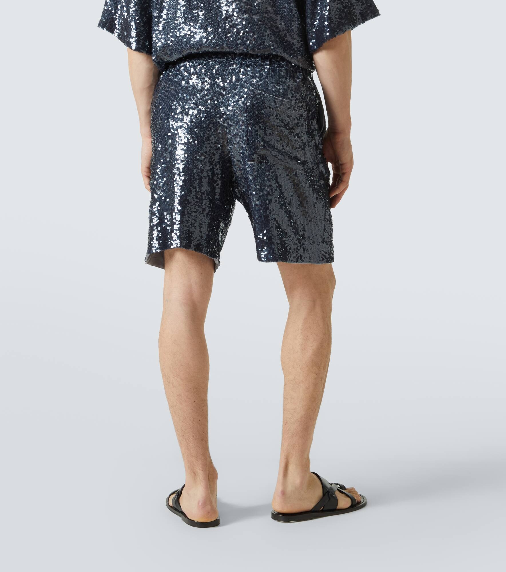 Sequined Bermuda shorts - 4
