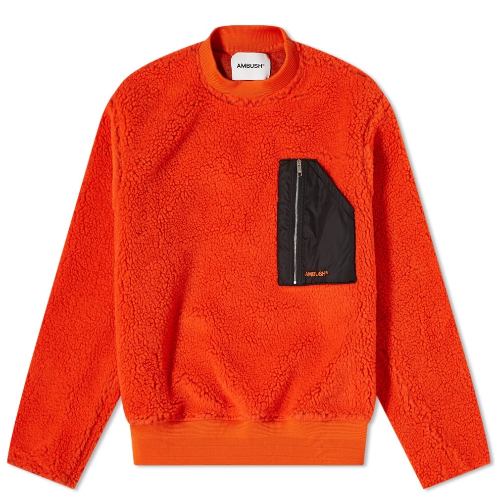 Ambush Pocket Polar Fleece Crew Sweat - 1