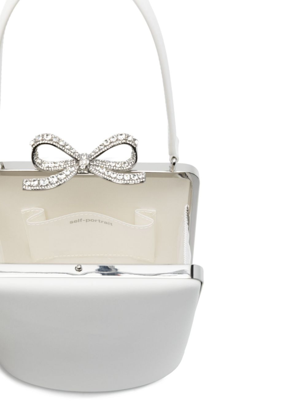 Self Portrait Women Bow Leather Bucket Bag - 4