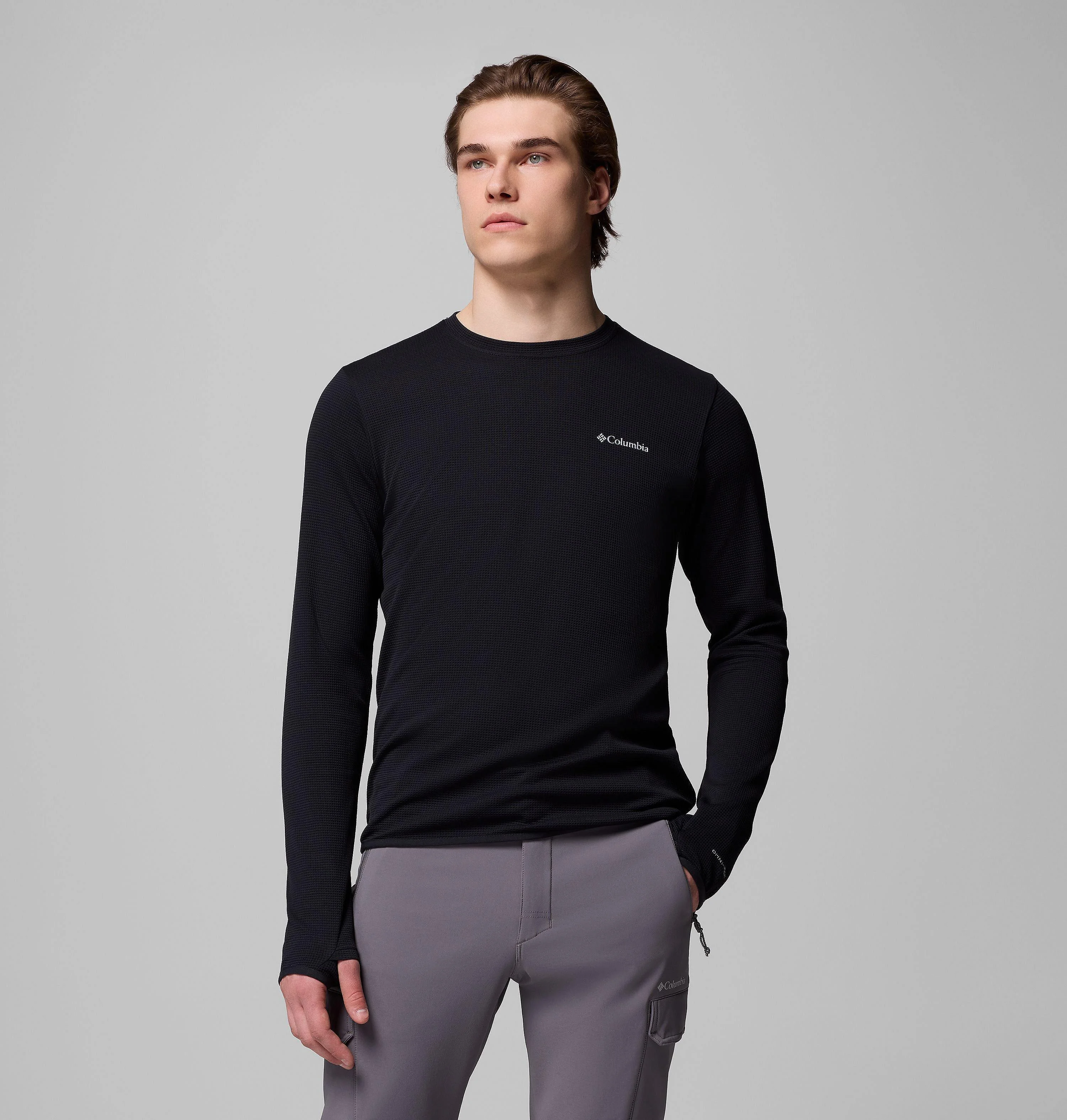 Men's Tech Trail Utility Warm Long Sleeve Crew Shirt - 1