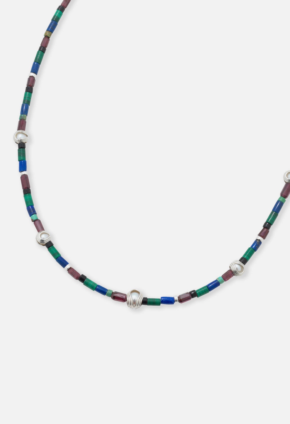 JOHN ELLIOTT X M.A.R.S PEARL X TUBE BEADED NECKLACE - 3