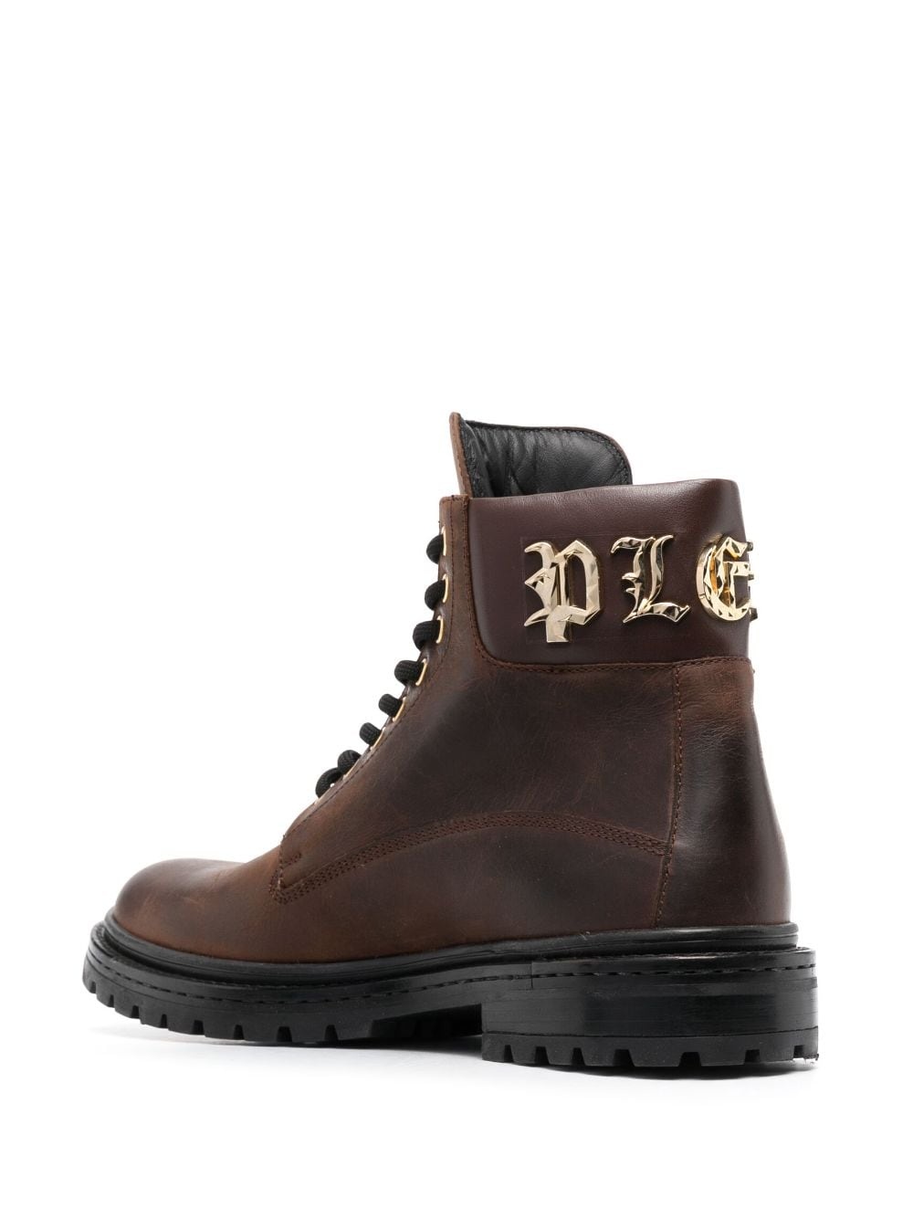 Gothic Plein lace-up leather boots - 3