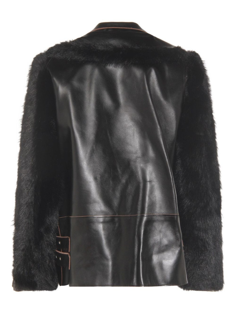 sacai leather jacket outlook
