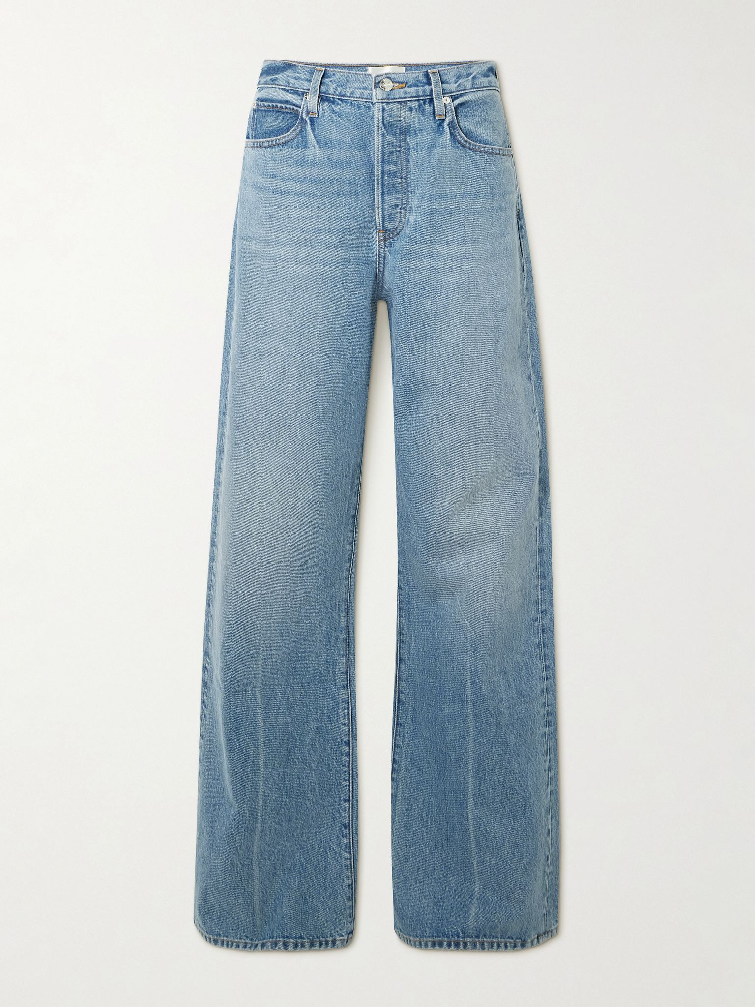 The Loose low-rise wide-leg jeans Dark denim - 1
