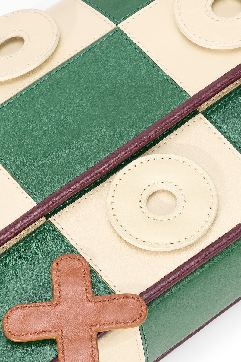 STAUD TOMMY LEATHER BAG TIC TAC TOE 8