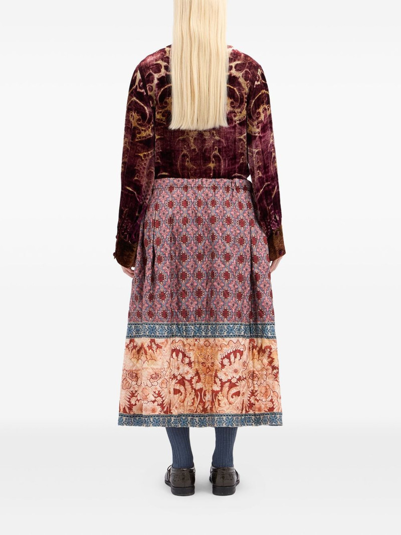 geometric-pattern midi skirt 3