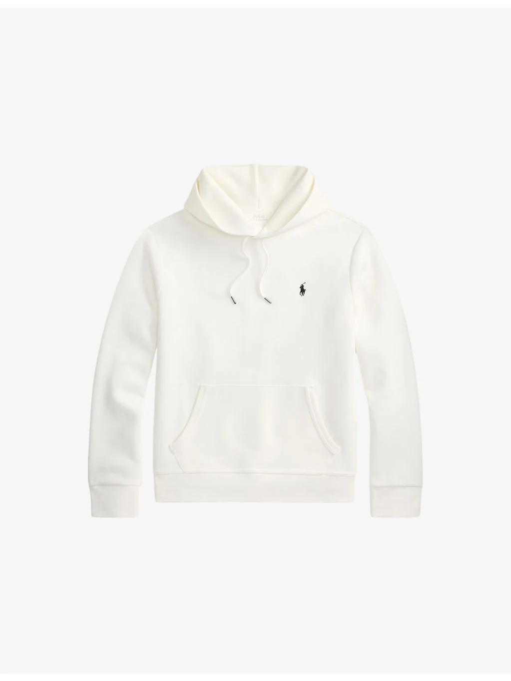 Logo-Embroidered Pouch-Pocket Cotton-Blend Hoody - 1