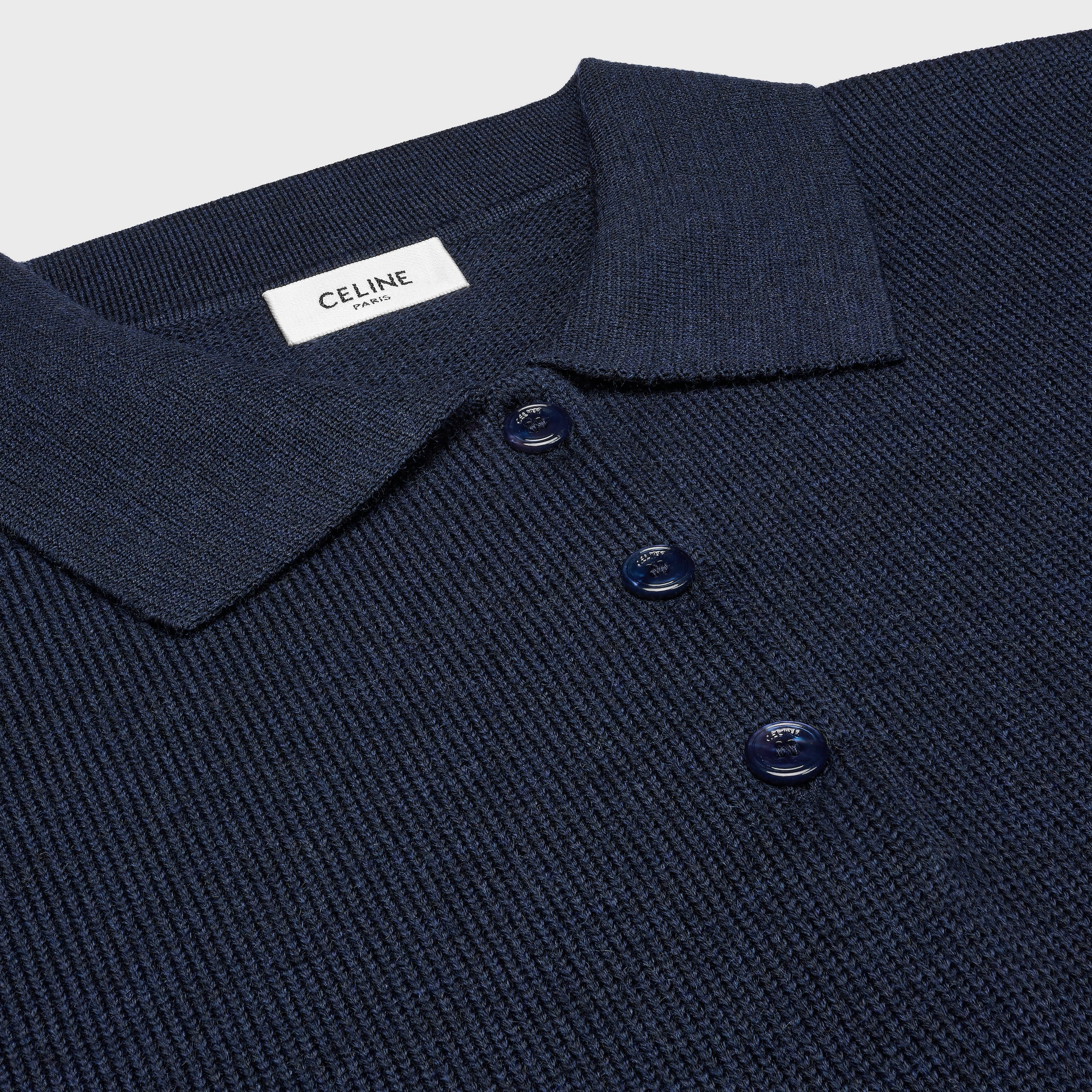 triomphe cropped polo in wool - 3