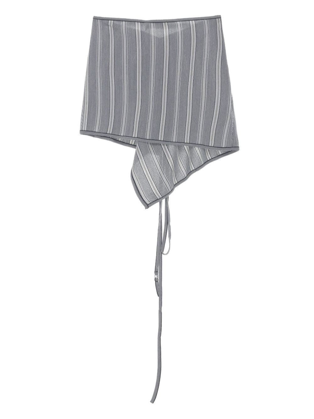 asymmetric belted mini skirt - 6