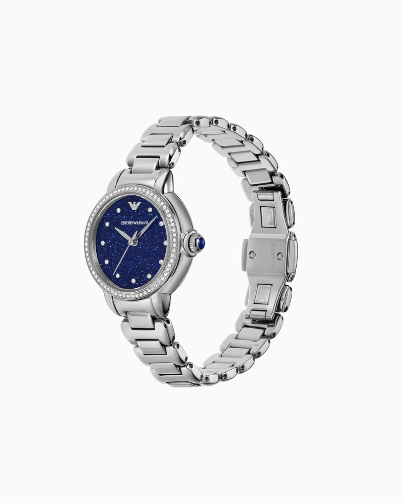 EMPORIO ARMANI THREE-HAND STAINLESS STEEL WATCH outlook
