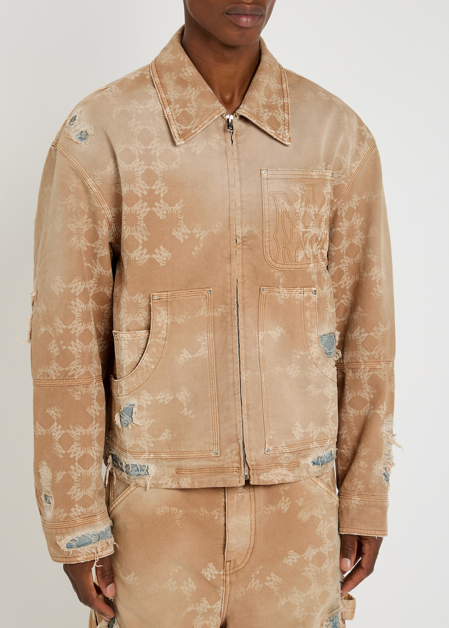 Amiri Denim Repair Logo-monogram Jacket - 2