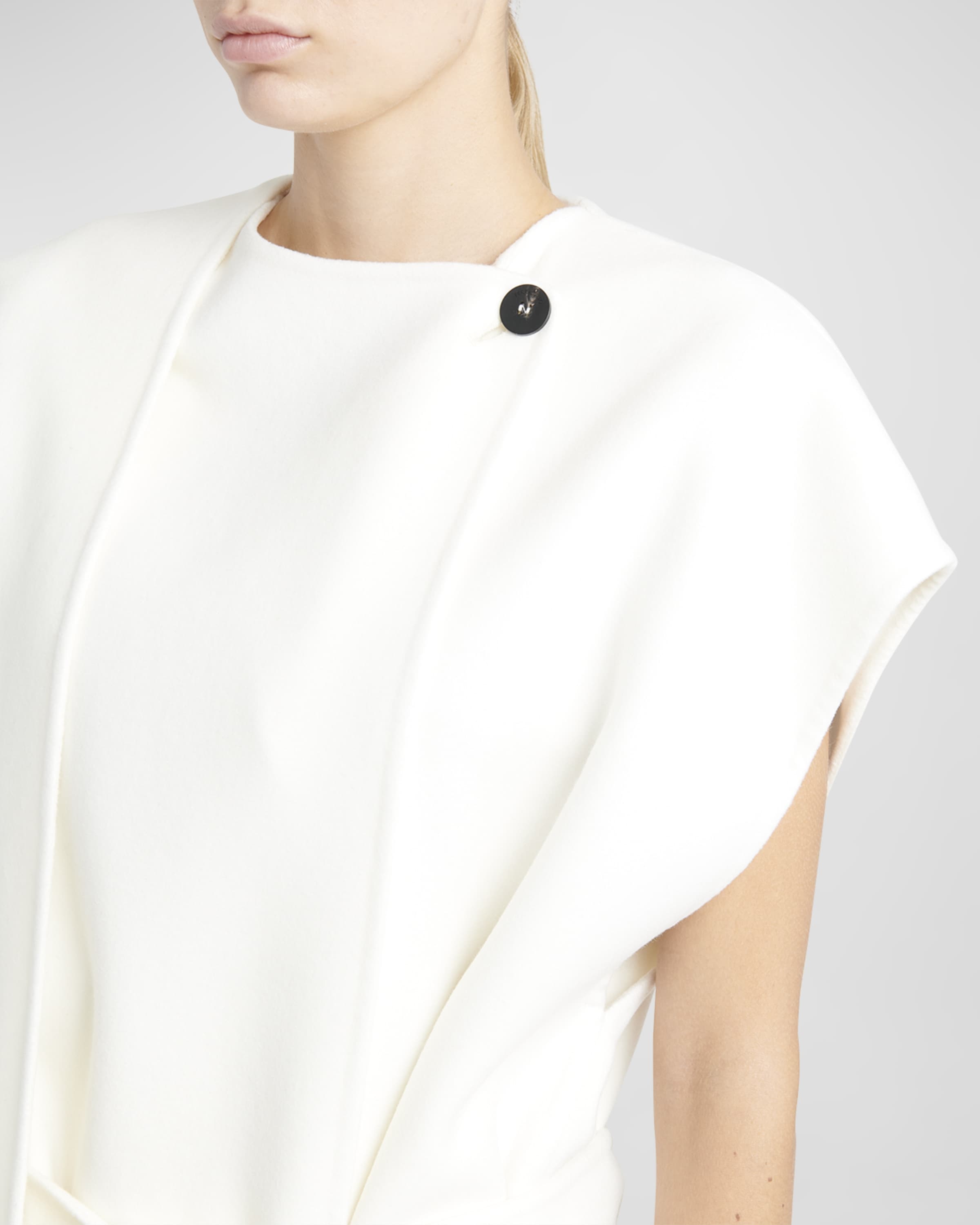 Short-Sleeve Midi Wrap Coat Dress - 6