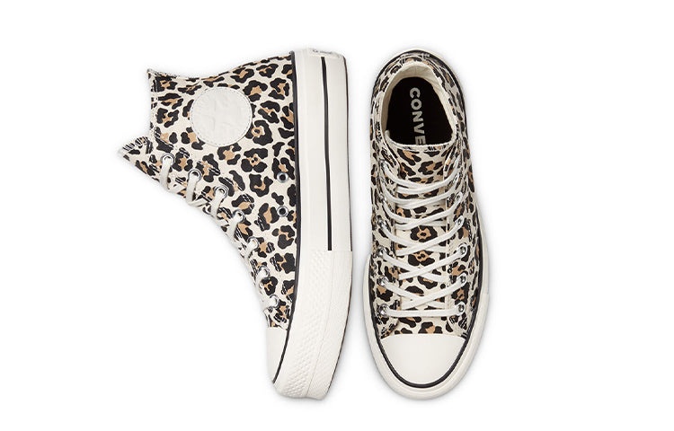 (WMNS) Converse Chuck Taylor All Star Lift High 'Leopard' 570915C - 5