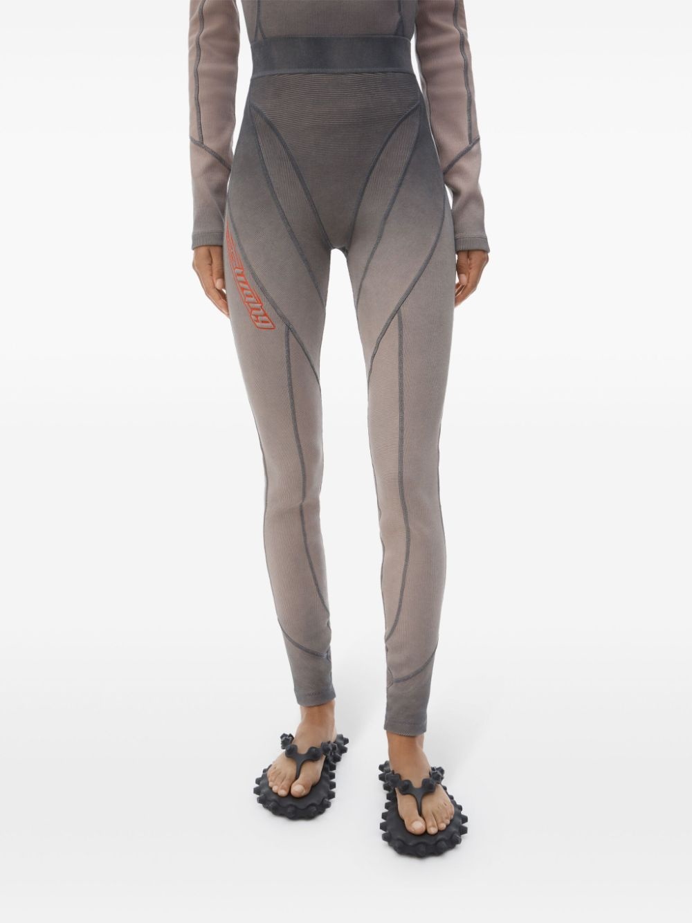 logo-waistband leggings - 4